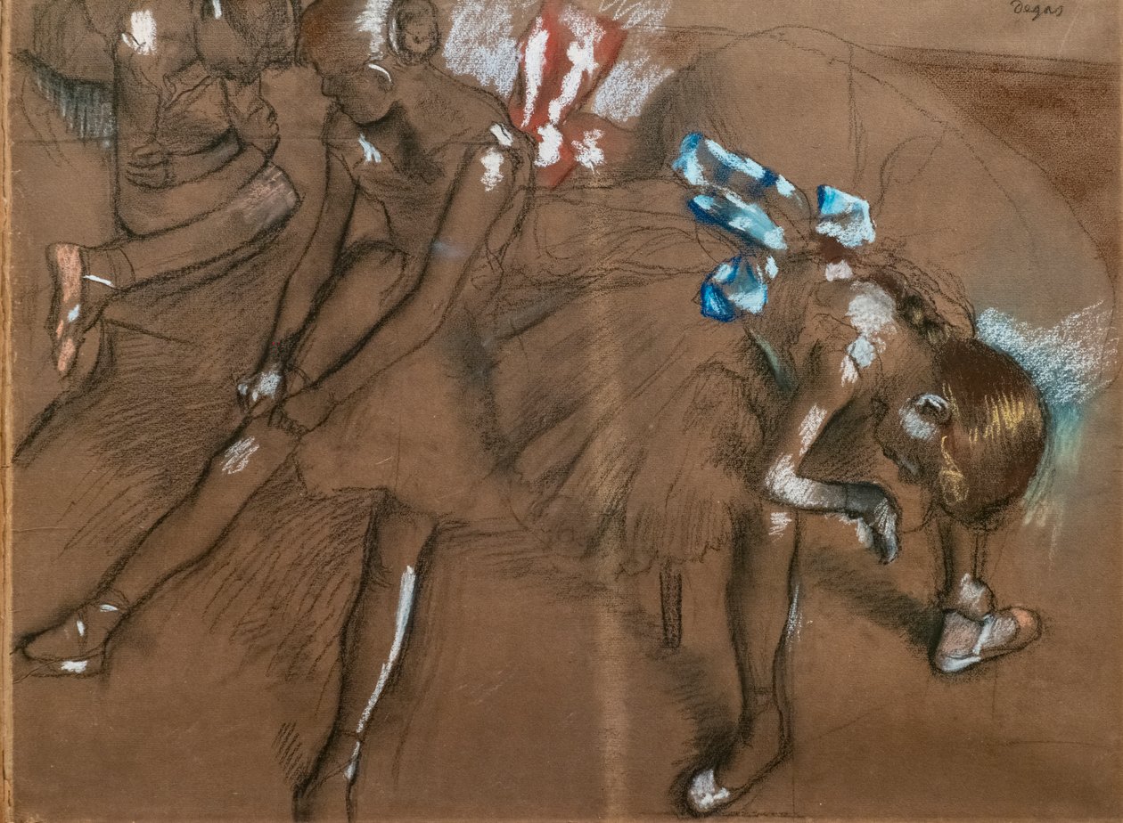 Three Dancers by Edgar Degas