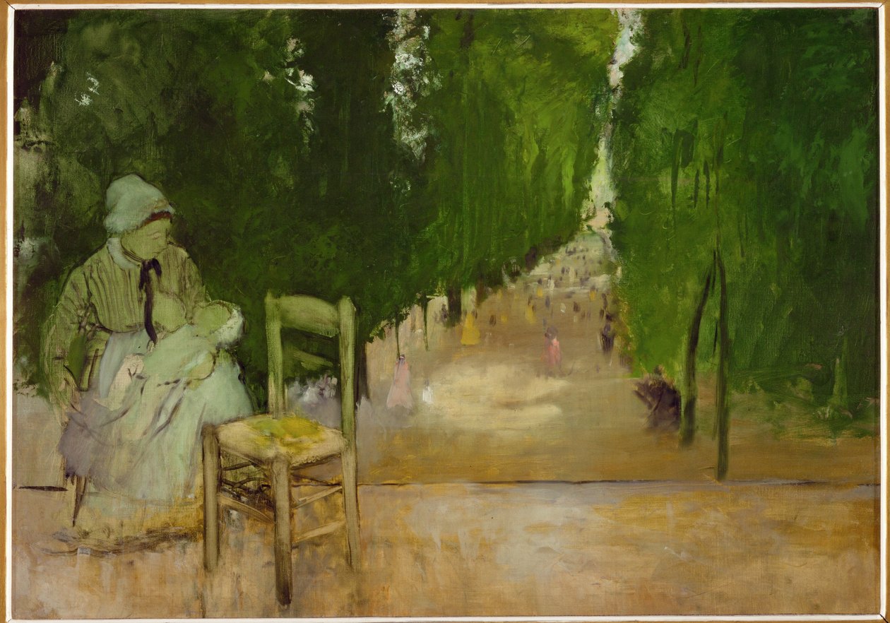 A Nurse in the Luxembourg Garden by Edgar Degas