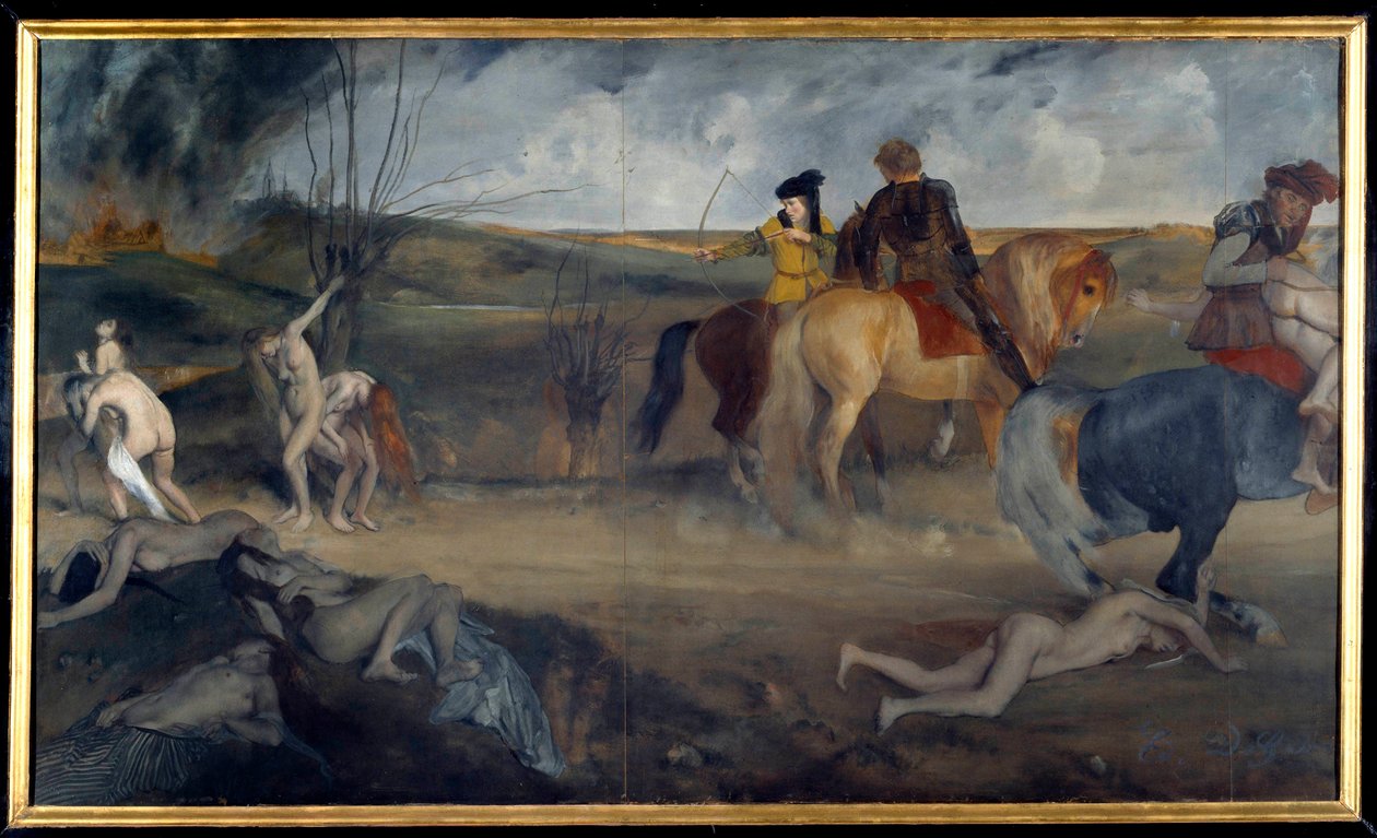 War Scene in the Middle Ages by Edgar Degas
