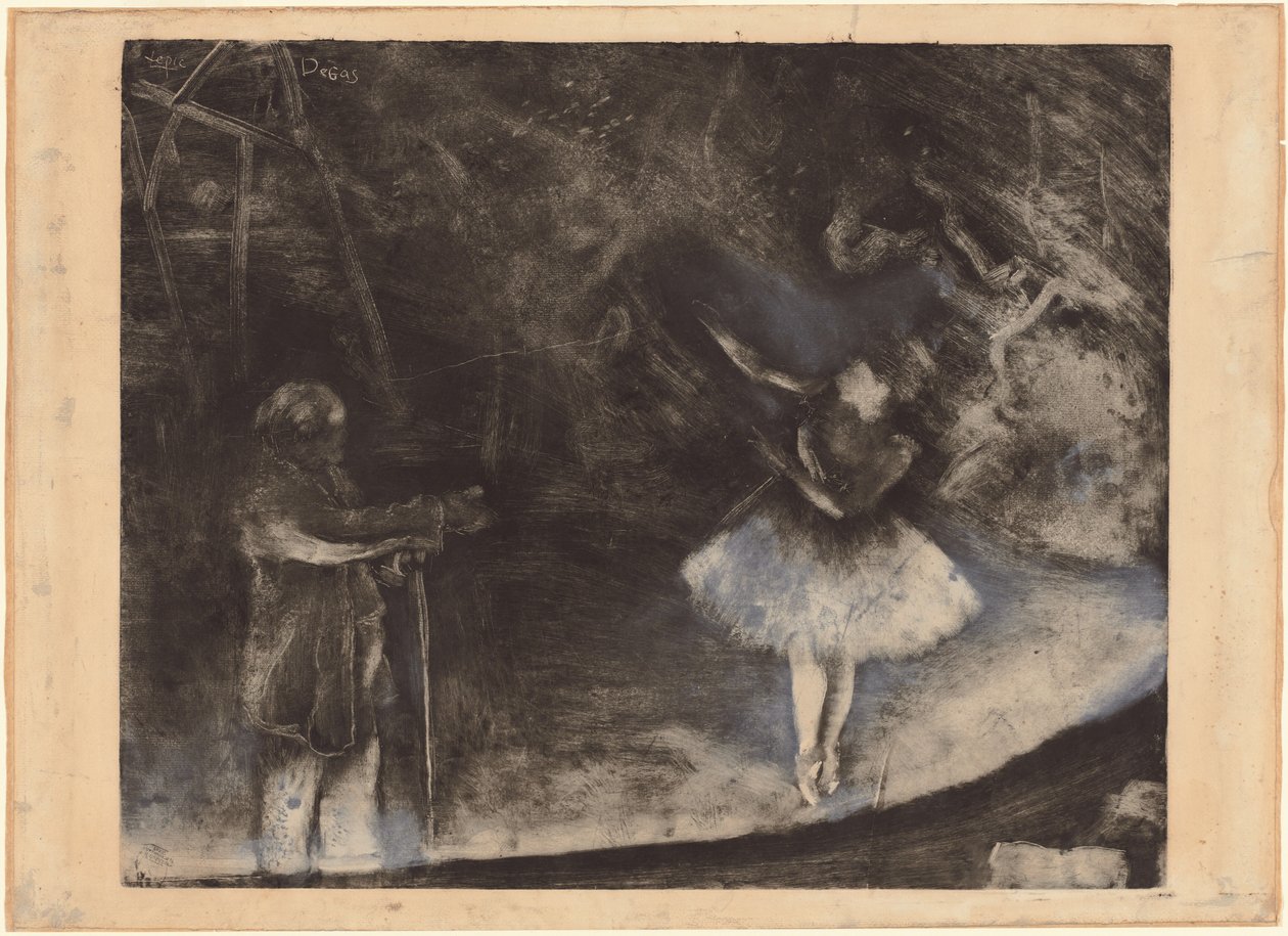 The Ballet Master by Edgar Degas, executed in collaboration with Vicomte Lepic