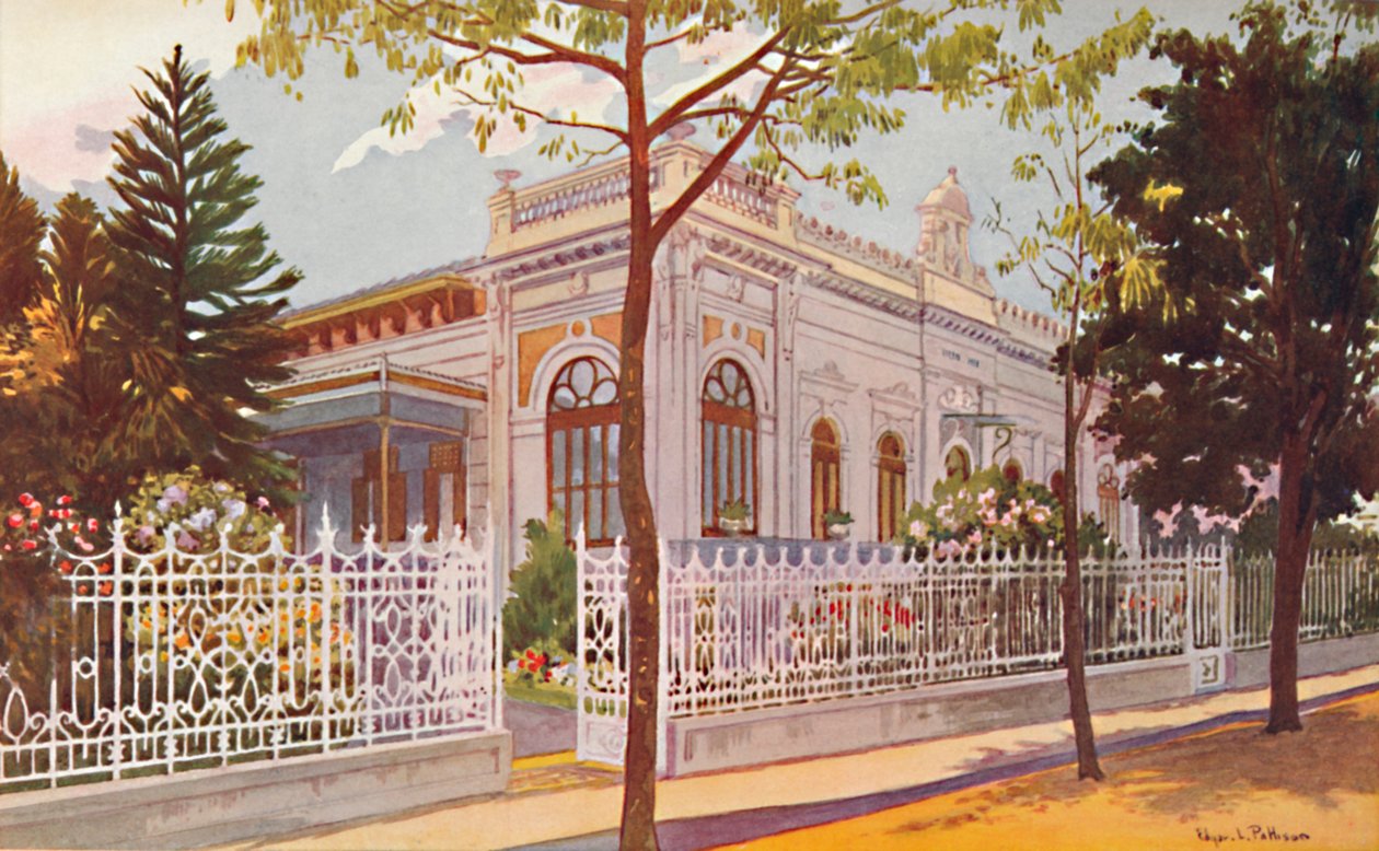 Vilino Nair, Residence of Admiral Baron de Teffé von Hoonholtz, Petropolis by Edgar L. Pattison