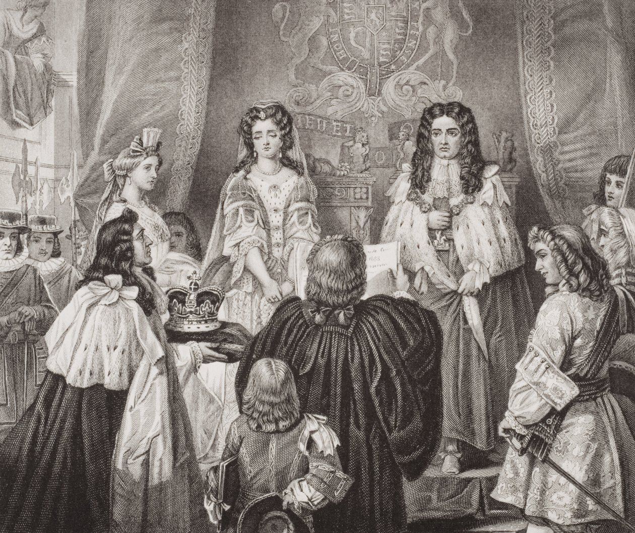 The crown offered to William and Mary by the Lords and Commons at Whitehall, February 12, 1689, from 