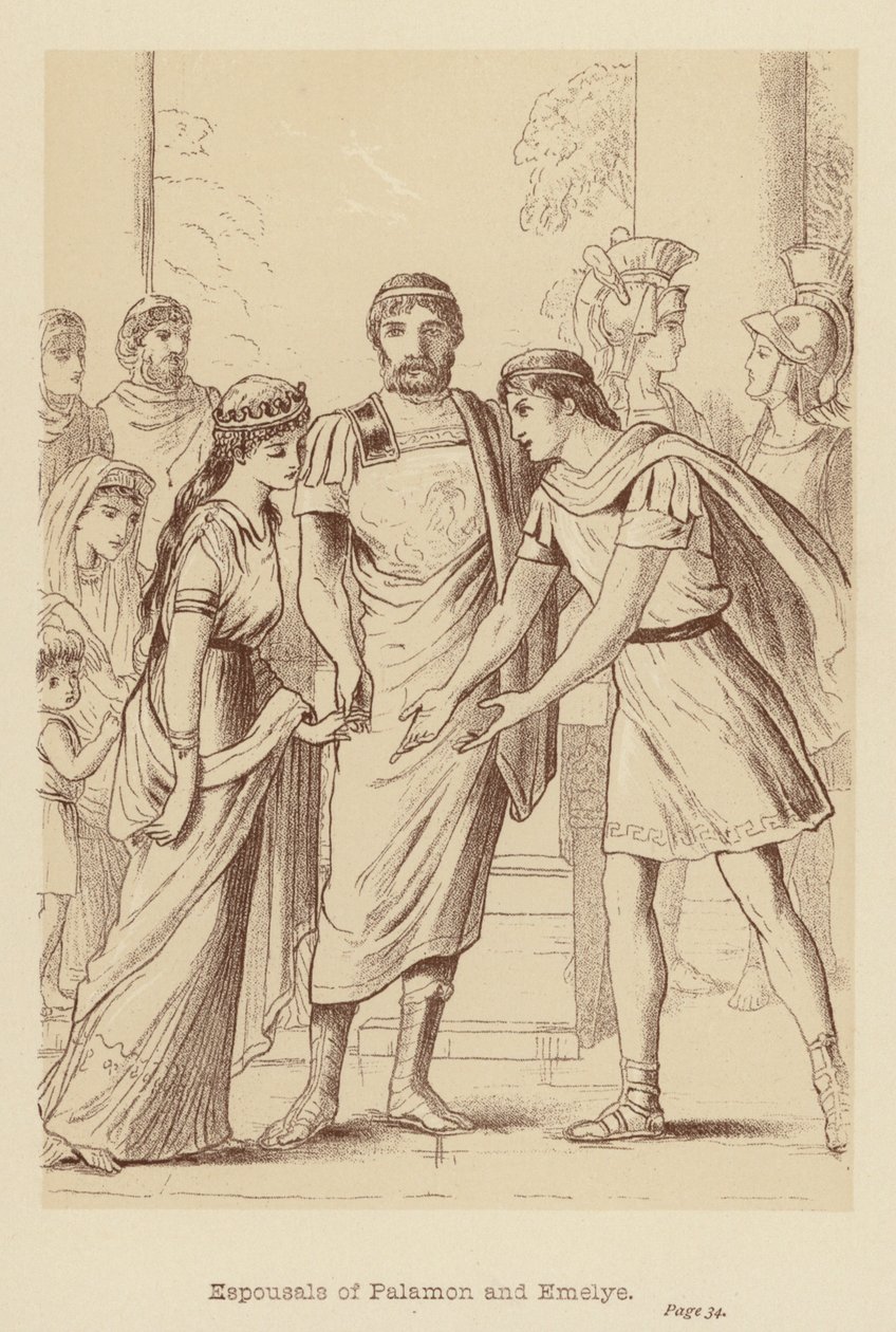 Espousals of Palamon and Emelye by Edith Scannell