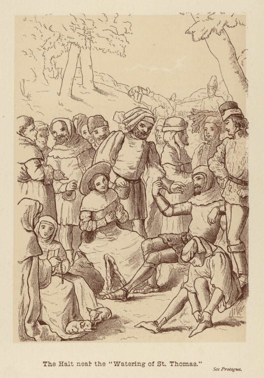 The Halt near the "Watering of St Thomas" by Edith Scannell