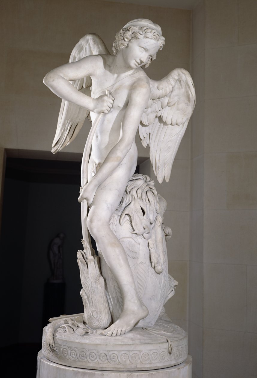 Cupid Carving His Bow from the Club of Hercules, 1747-50 by Edmé Bouchardon