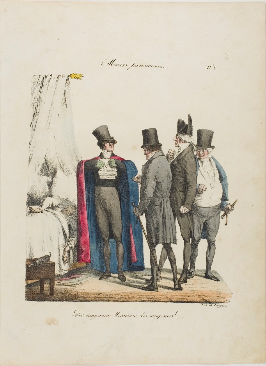 The Leeches, Messieurs, the Leeches! by Edme Jean Pigal
