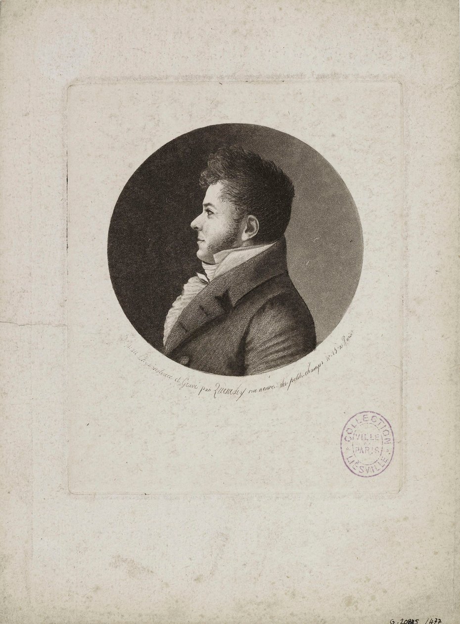 Portrait of Marie-Henri Beyle, dit Stendhal 1783-1842 by Edme Quenedey