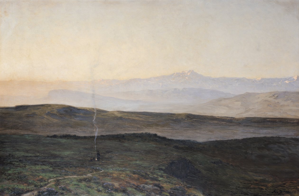View of the Pyrenees from Plague by Edmond Yarz