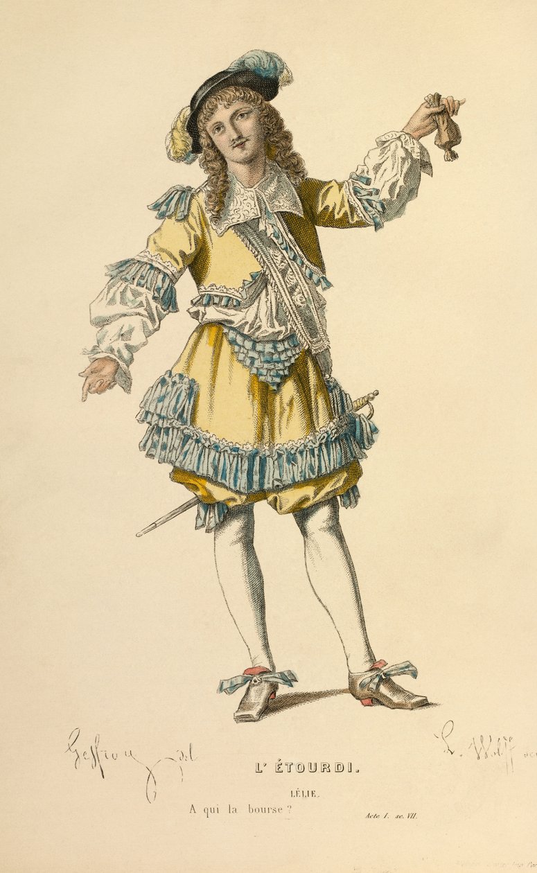 Costume for the role of Lelie by Edmond Aime Florentin Geffroy