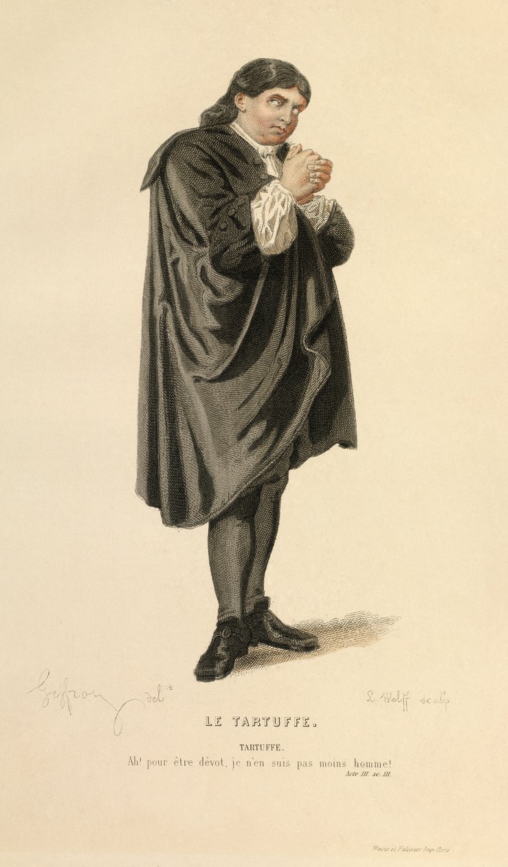Costume for the role of Tartuffe by Edmond Aime Florentin Geffroy