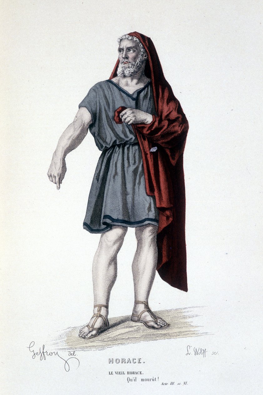 The character of the old Horace in the tragedy Horace - Full Theatre ...
