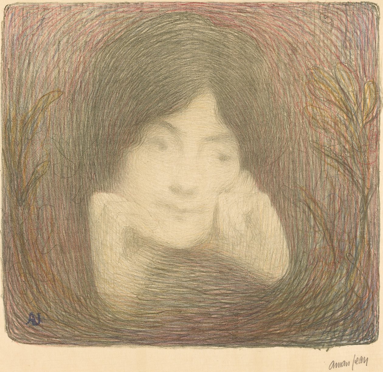 Mlle Moreno of the Comédie-Française by Edmond Aman Jean