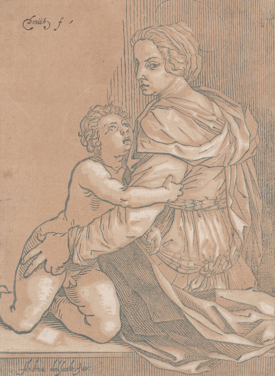 Virgin and Child by Edmond Douet