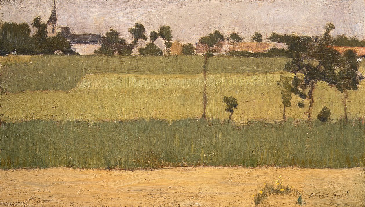 The Outskirts of a Village by Edmond François Aman Jean
