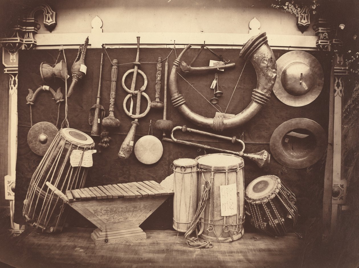 Still Life of Musical Instruments, c. 1863 by Edmond Lebel