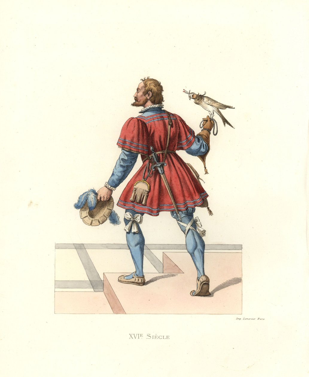 Falconer to Francis I by Edmond Lechevallier Chevignard