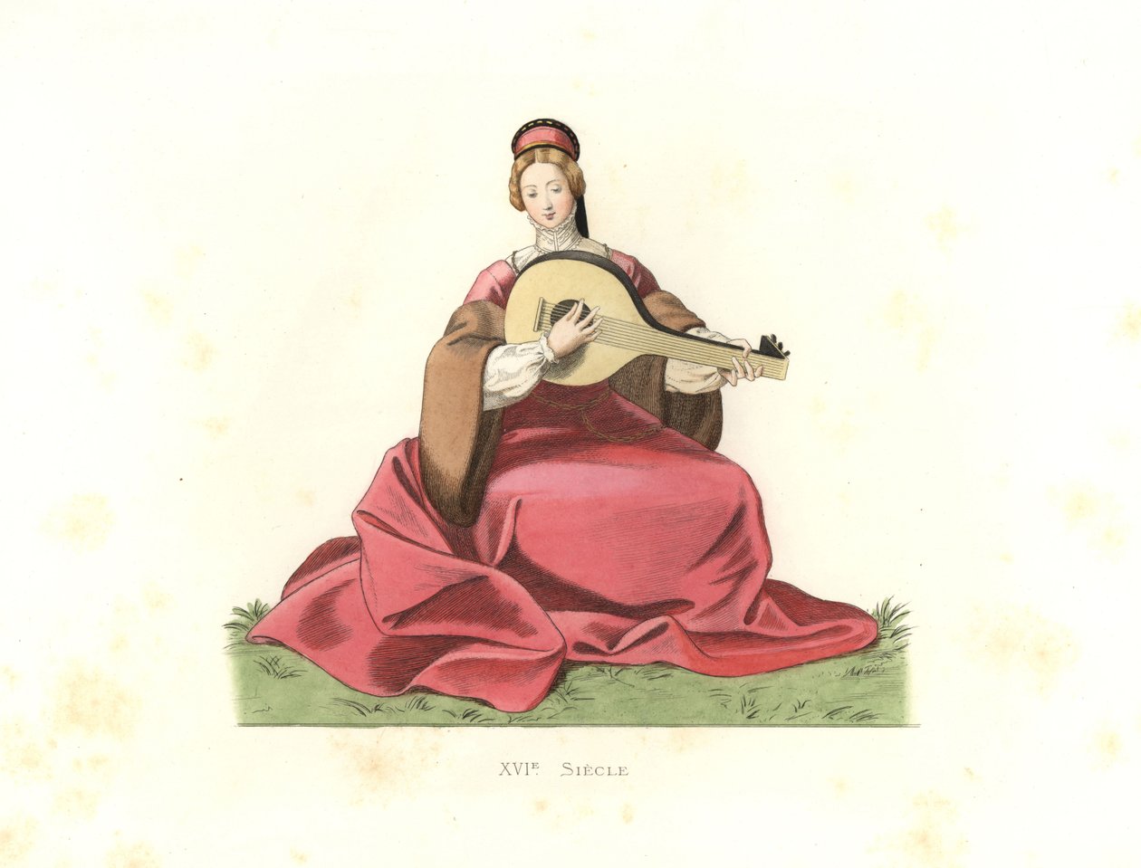 Noble Woman, England by Edmond Lechevallier Chevignard