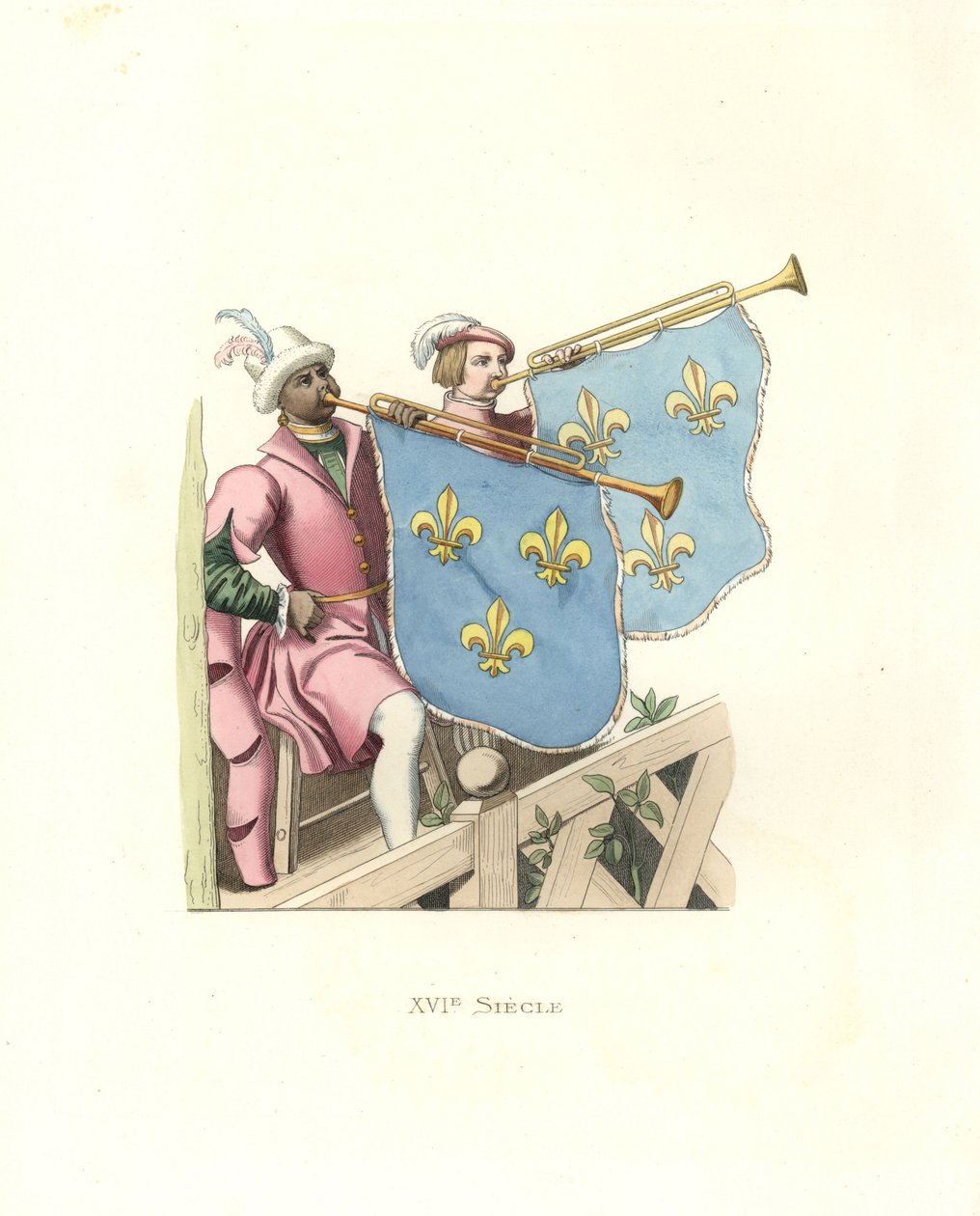 Trumpeters at a Tournament, Reign of Francis I of France by Edmond Lechevallier Chevignard