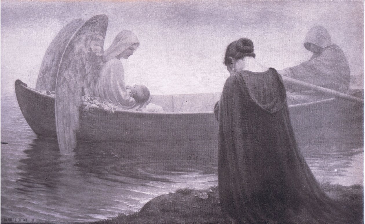 To the unknown land, Bibbys Annual, 1916-1917 by Edmund Blair after Leighton