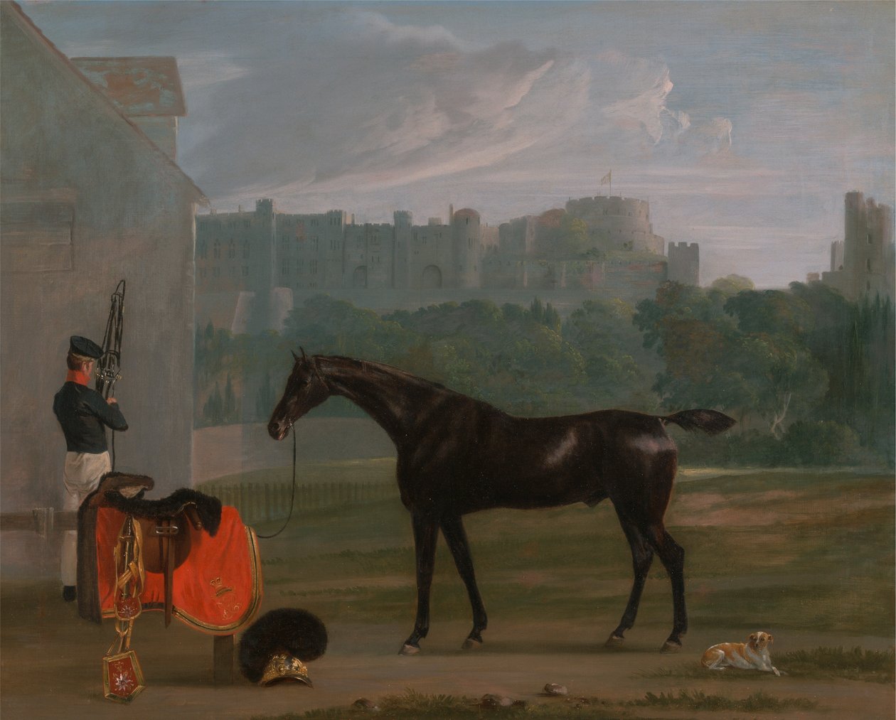Outside the Guard House at Windsor by Edmund Bristow