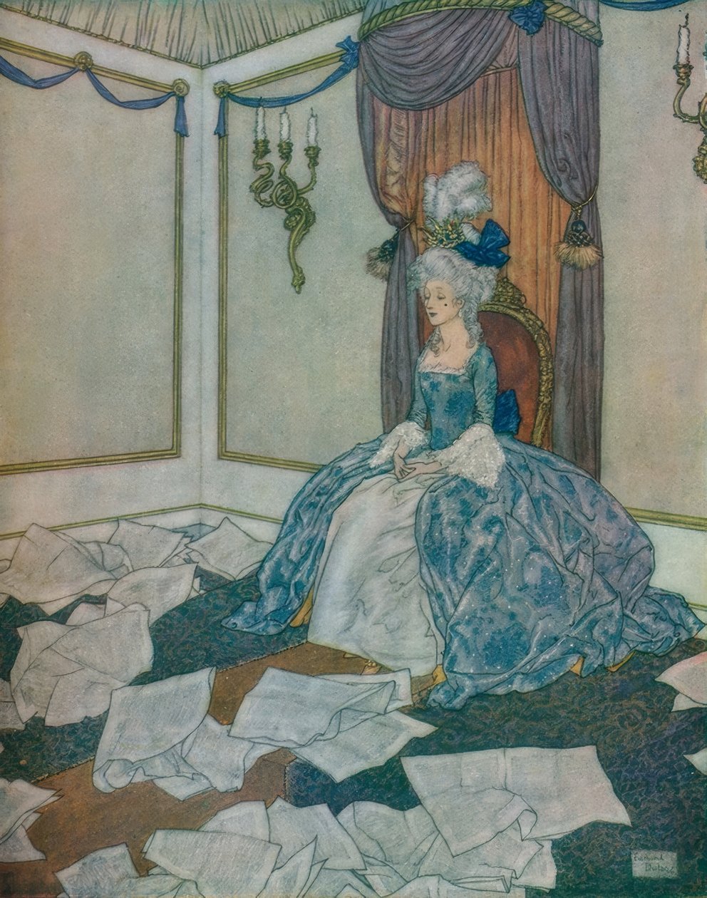 She Had Read All the Newspapers in the World and Had Forgotten Them Again, So Intelligent She Is by Edmund Dulac