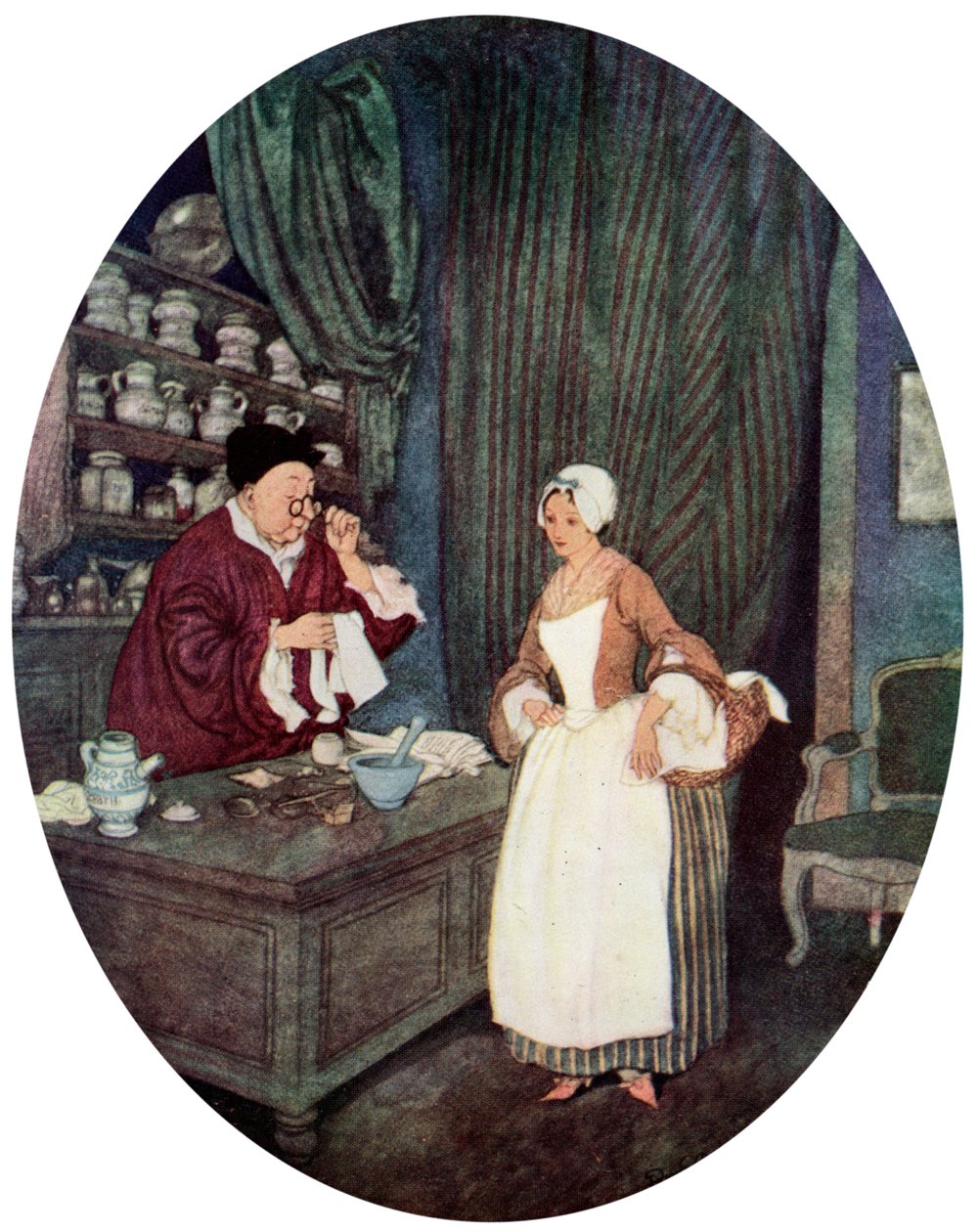 I Never Saw Sewing So Small by Edmund Dulac