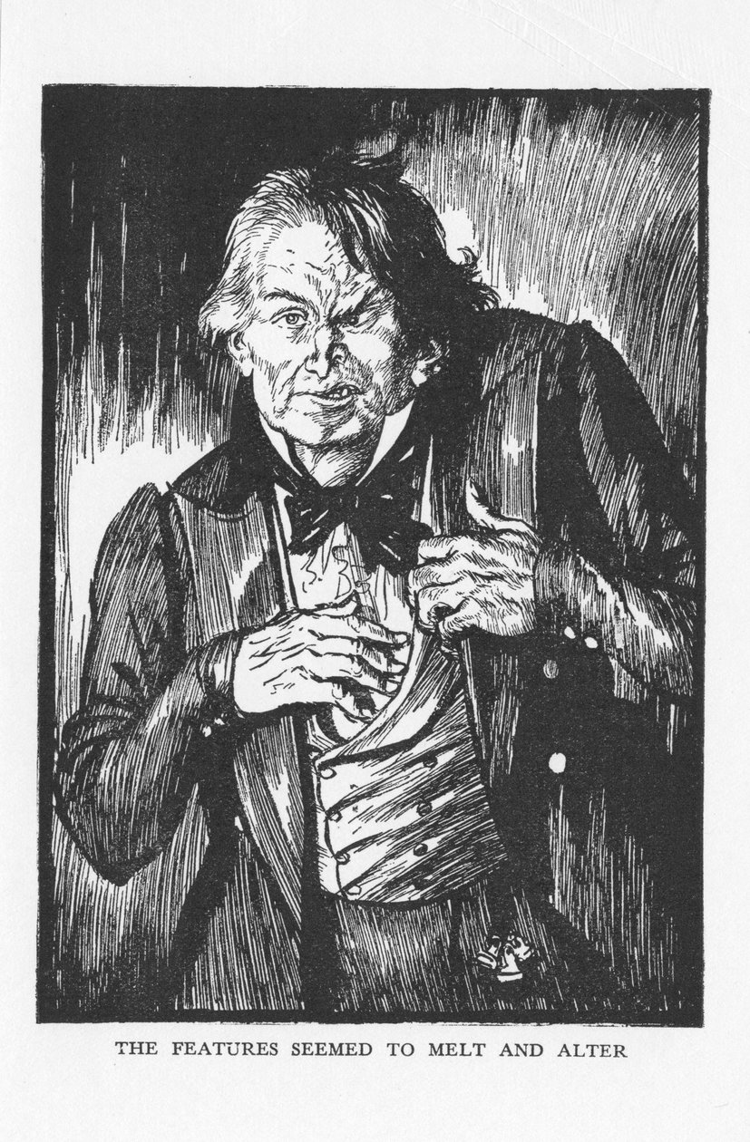 Scene from The Strange Case of Dr Jekyll and Mr Hyde by Robert Louis Stevenson by Edmund Joseph Sullivan