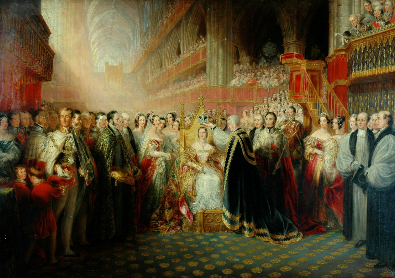 Coronation of Queen Victoria by Edmund Thomas Parris