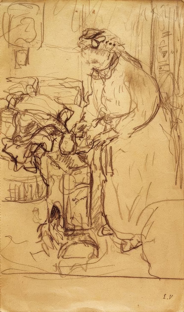 Madame Vuillard in Front of a Kerosene Stove by Edouard Vuillard