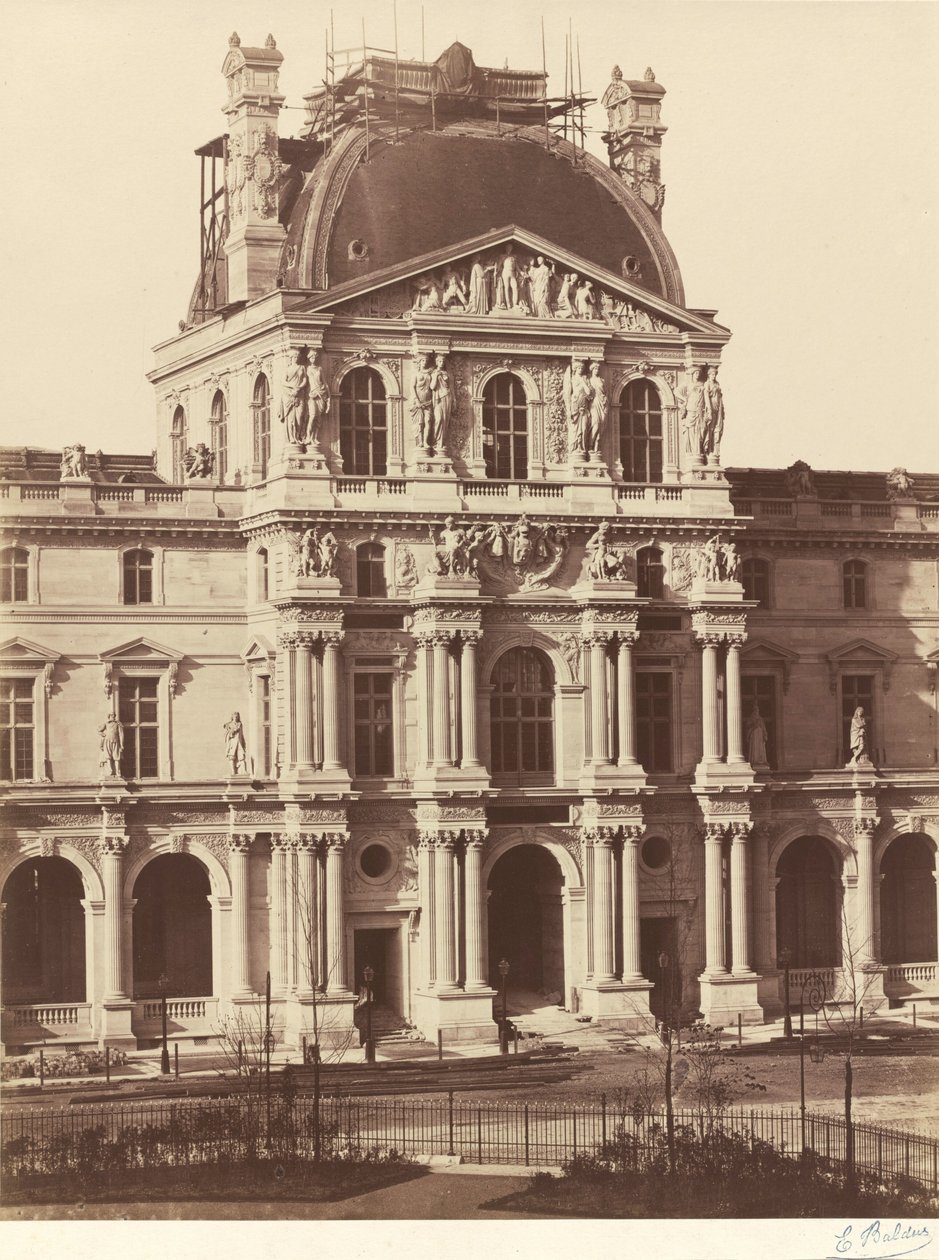 View of the Louvre, 1855-1857 by Edouard Denis Baldus