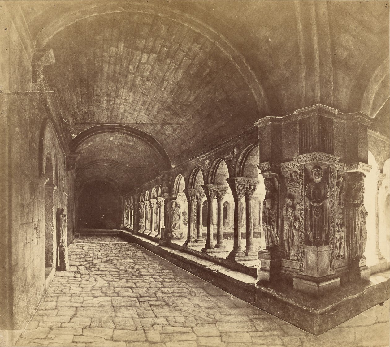 Arles. Cloister of St. Trophime by Édouard Baldus