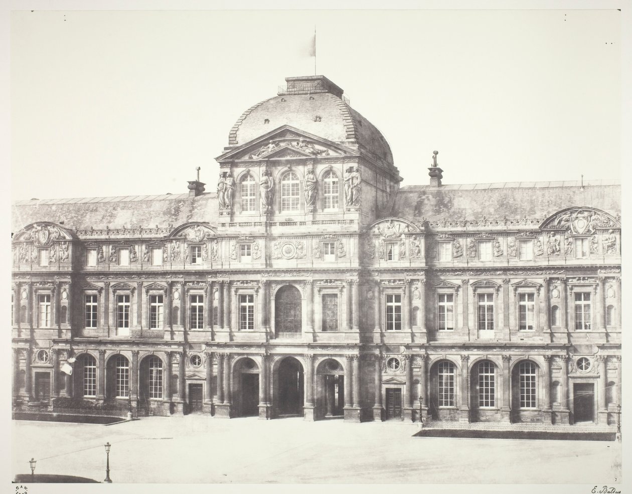 The Louvre: Pavillion of the Clock by Édouard Baldus