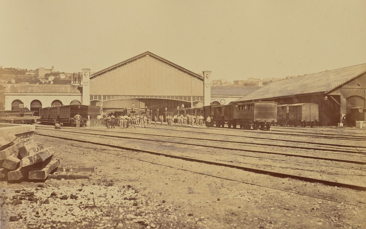 Lyon. Perrache Station by Édouard Baldus
