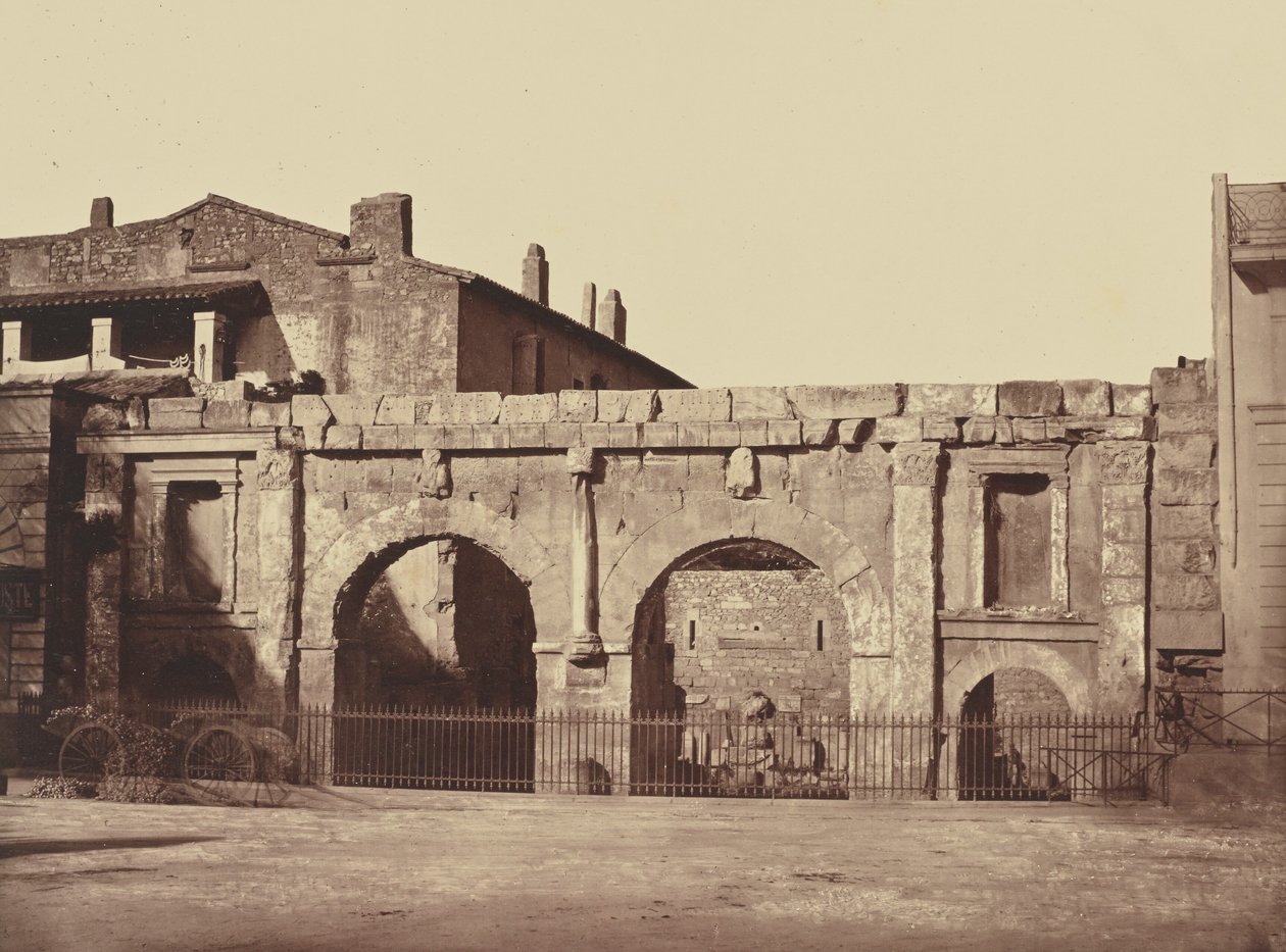 Nimes. Gate of Augustus by Édouard Baldus