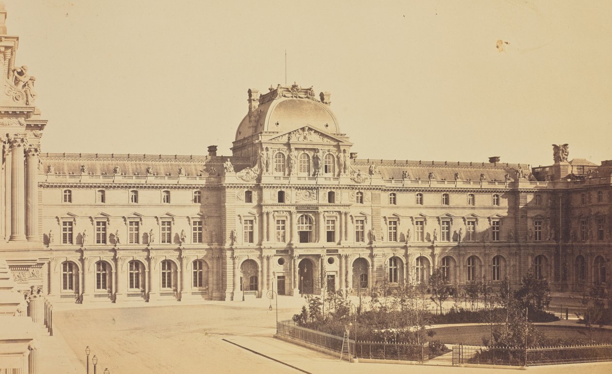 The Cour Napoléon and the Pavillon Sully Seen from the Turgot Wing, Louvre, Paris by Édouard Baldus