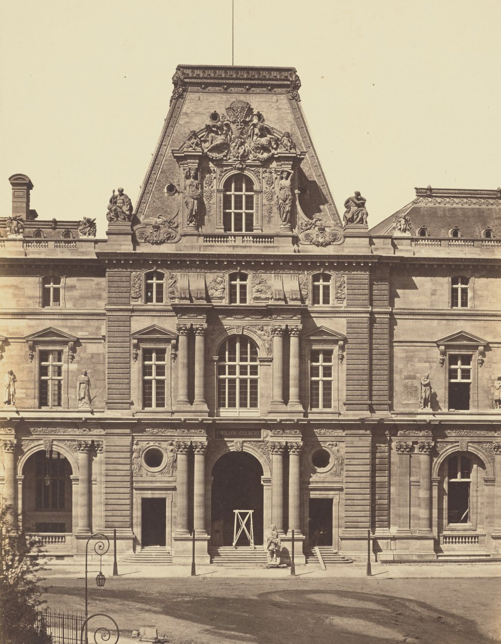 The Pavillon Colbert, Louvre, Paris by Édouard Baldus