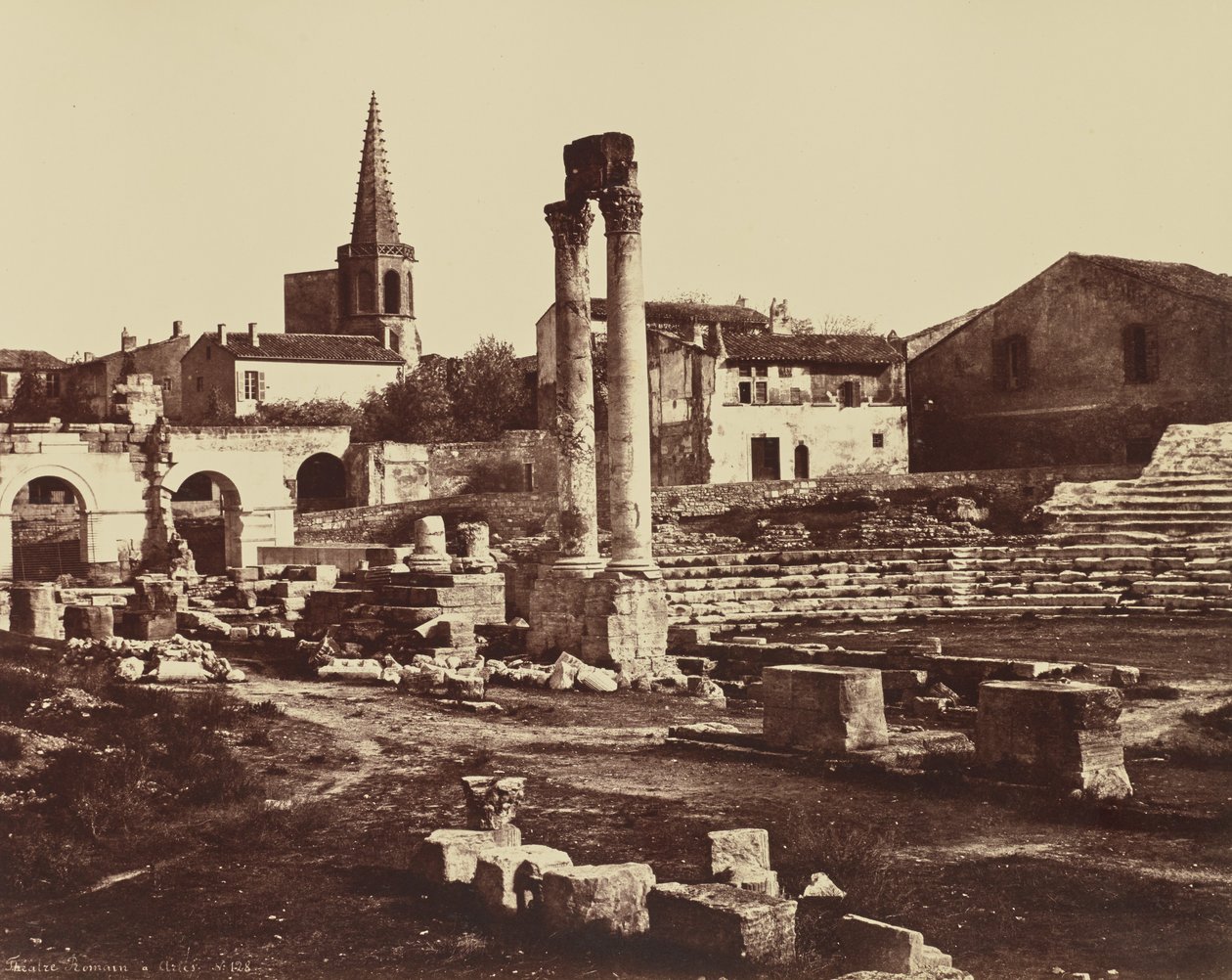 Roman Theatre in Arles by Édouard Baldus