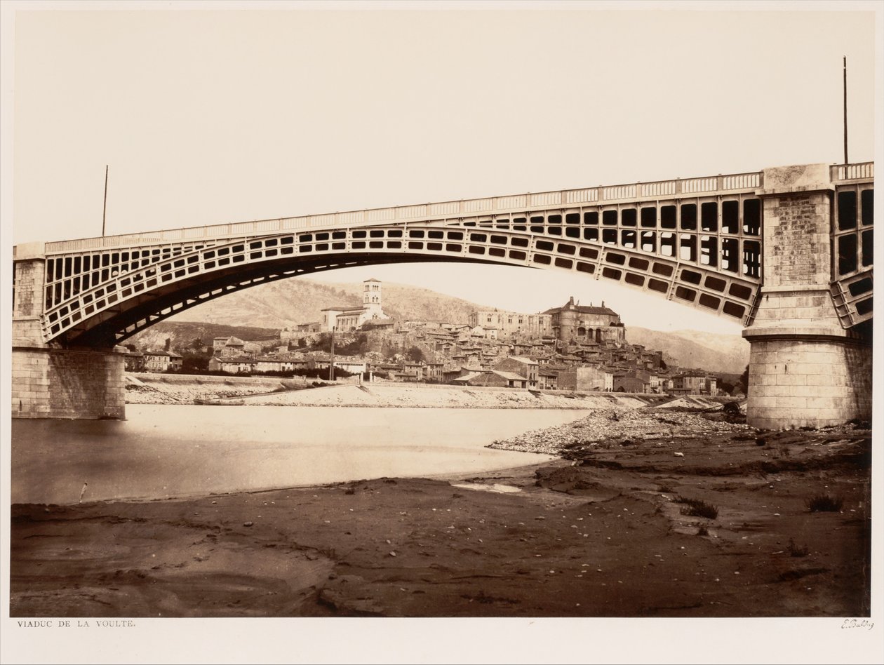 Viaduct of La Voulte by Édouard Baldus