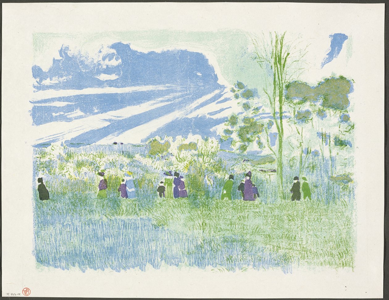 Across the Fields, plate three from Landscapes and Interiors by Édouard Jean Vuillard
