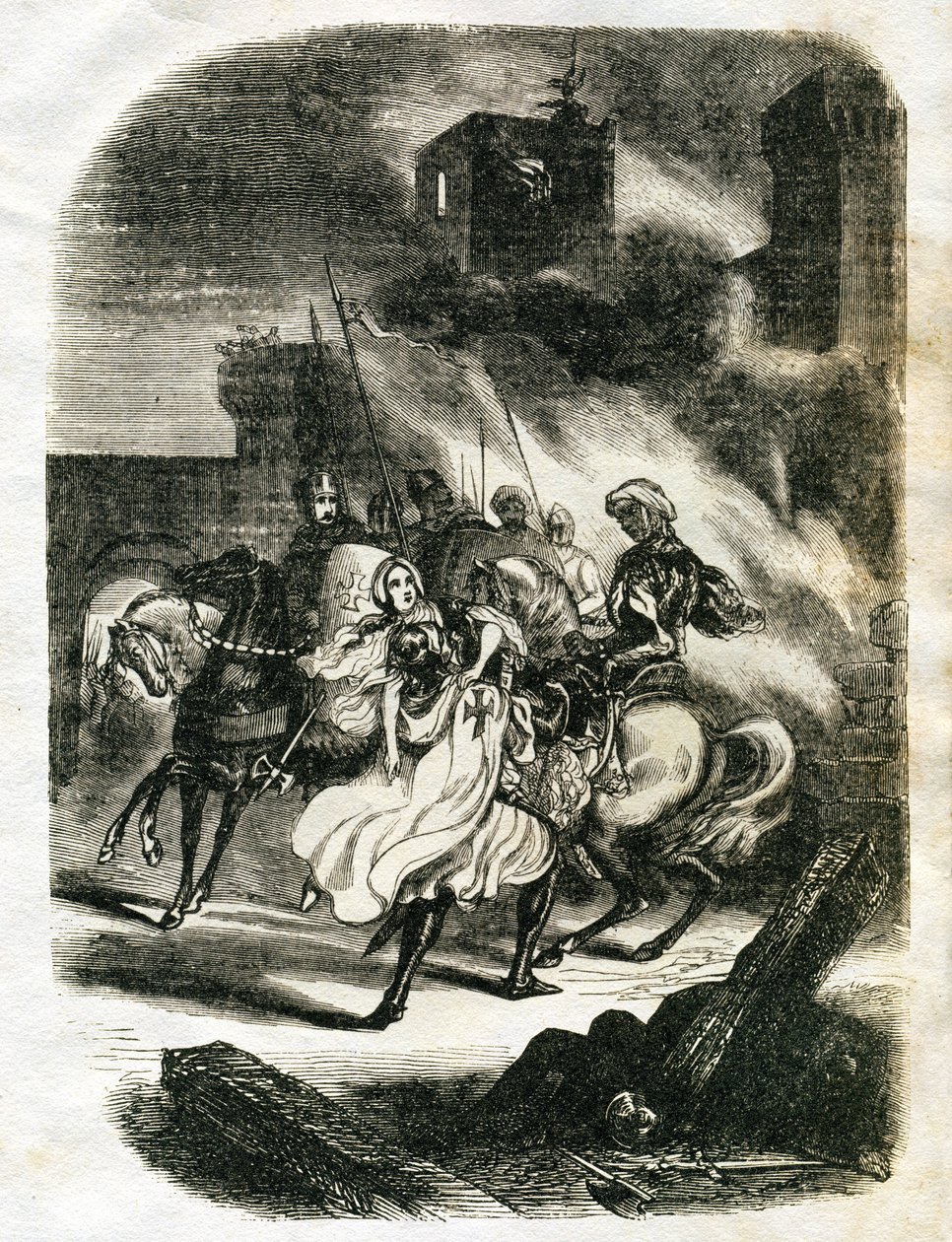 Illustration for Ivanhoe by Edouard & Lix Theodore (1830-1897) Frere