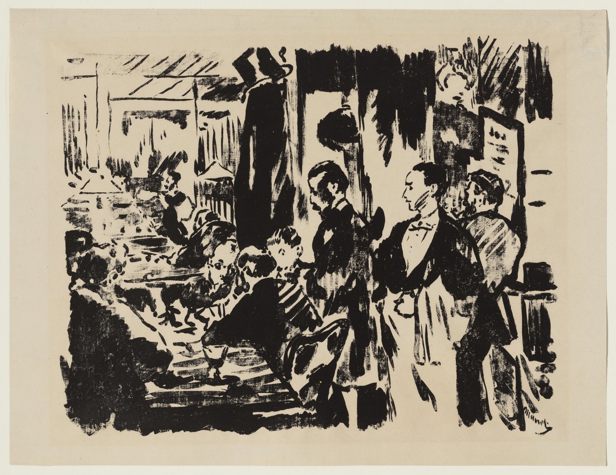 At the Cafe by Édouard Manet