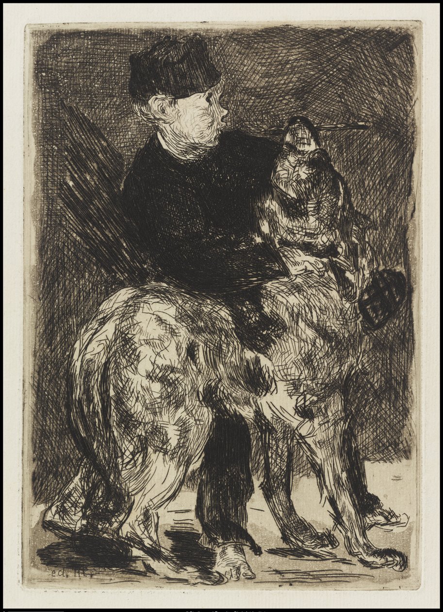 Boy with a Dog by Édouard Manet