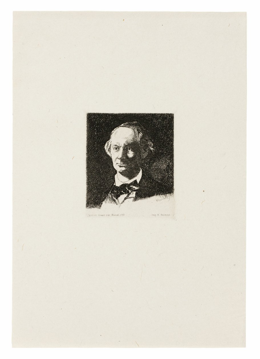 Charles Baudelaire, Full Face III by Édouard Manet