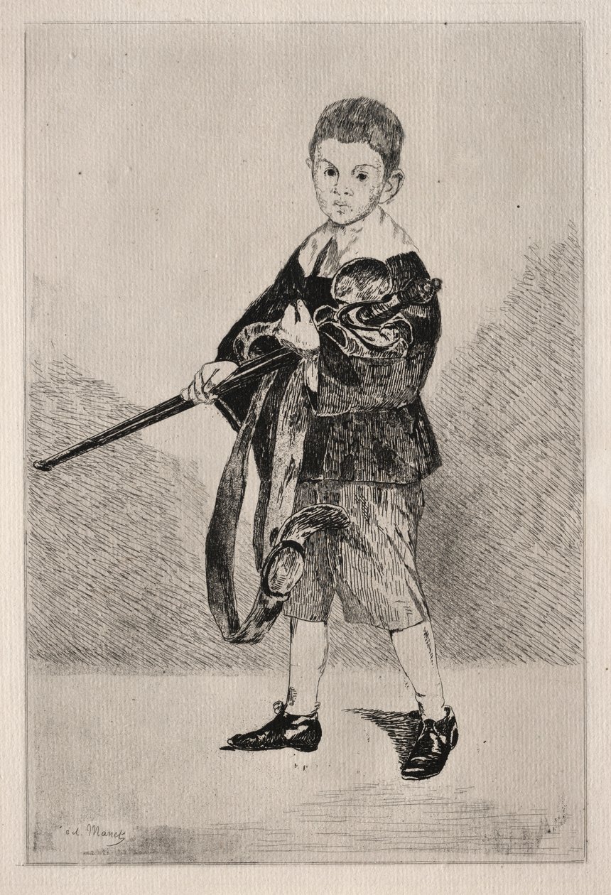 Child with Sword, Turned to the Left by Édouard Manet
