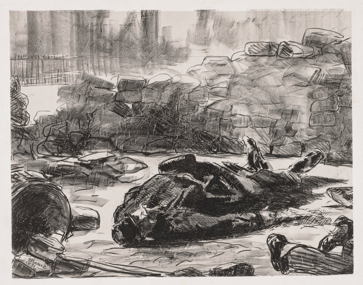 Civil War (Scene of the Commune of Paris) by Édouard Manet