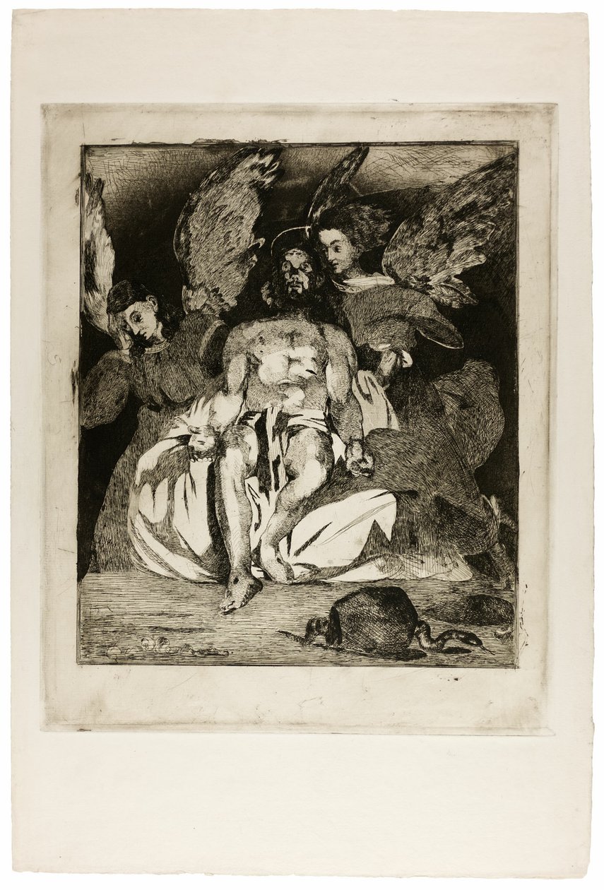 Dead Christ with Angels by Édouard Manet