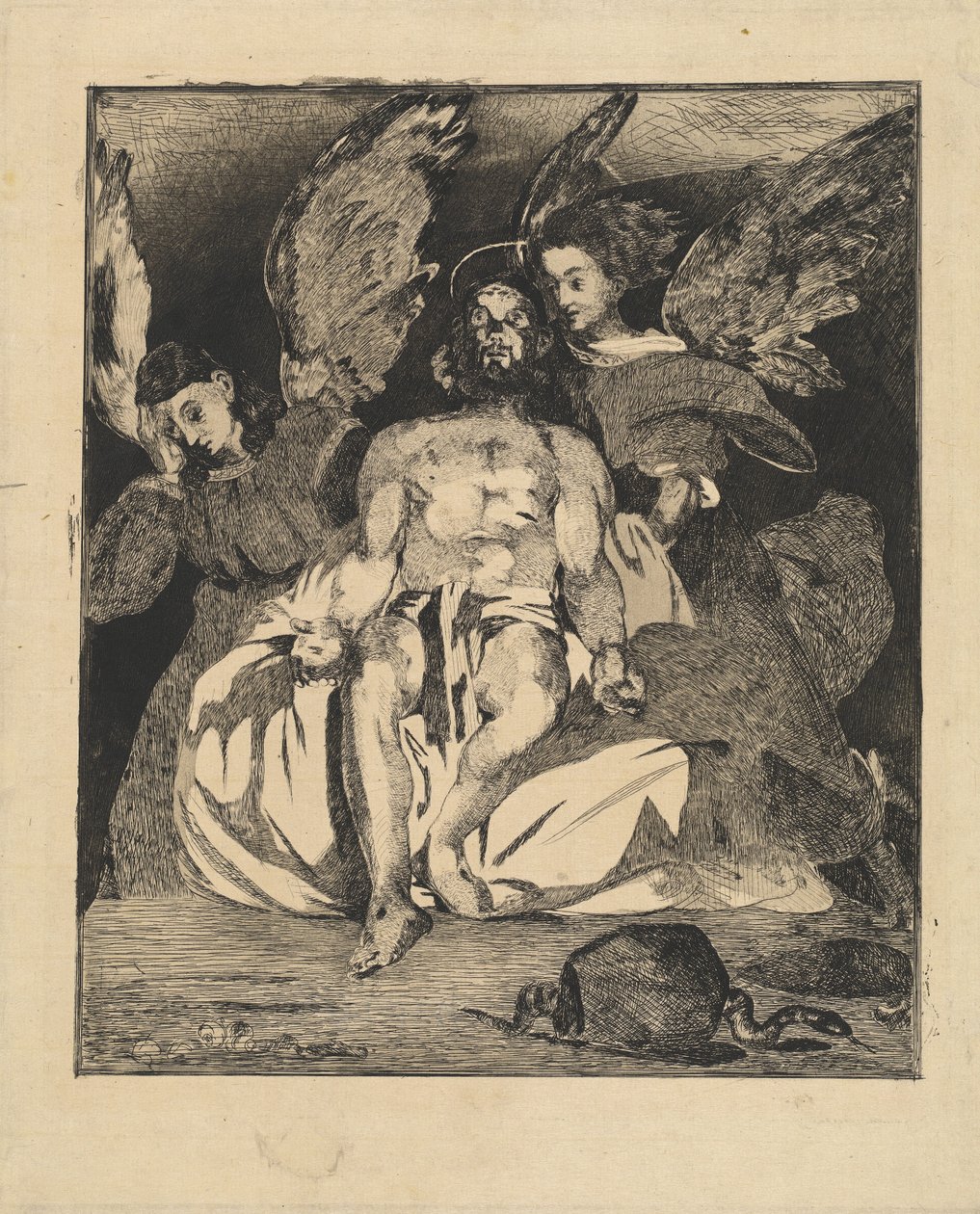 Dead Christ with Angels, 1866-1867 by Édouard Manet