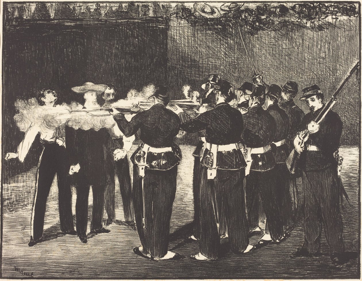 Death of Maximilian at Queretaro by Édouard Manet