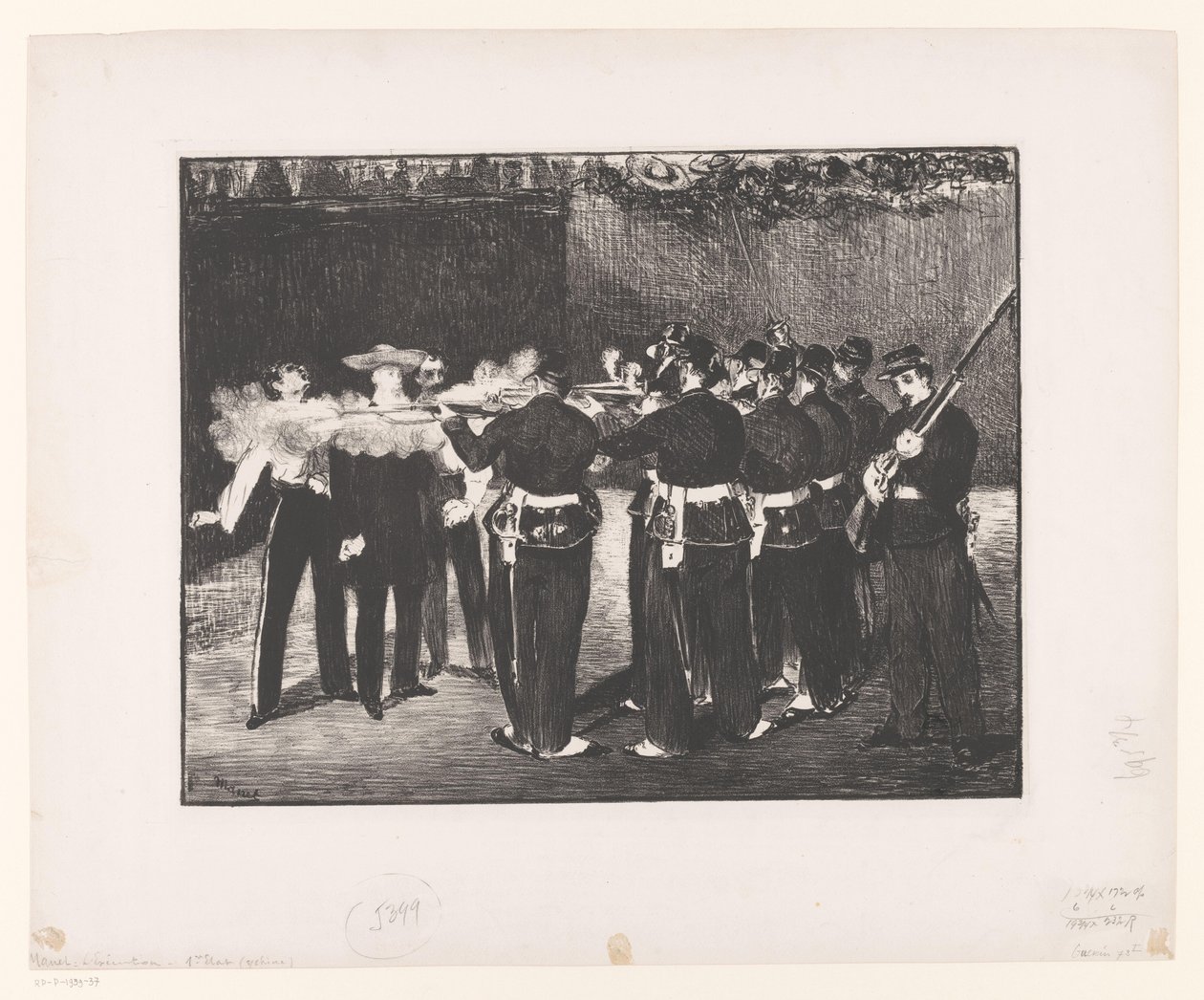 Execution of Emperor Maximilian by Édouard Manet