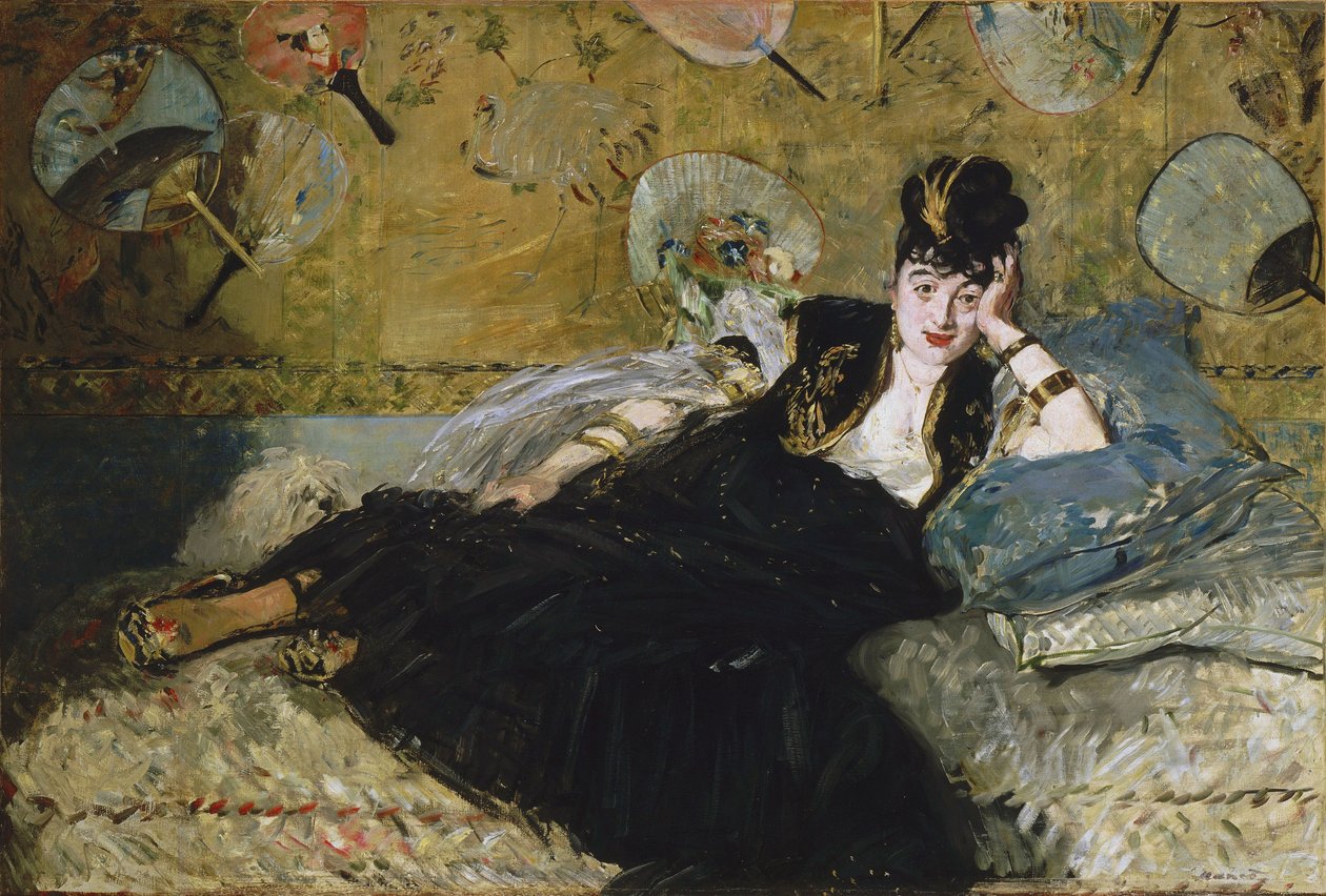 Woman with Fans by Édouard Manet